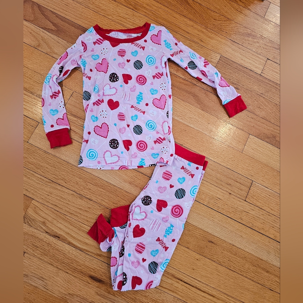 Little Sleepies Valentine's Day Pajama Two Piece Set